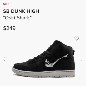 Nike SB Dunk High “Oski Shark” Mens 7